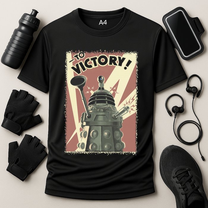 Propoganda Dalek Scifi Fan 60th Anniversary Cooling Performance Crew T-Shirt