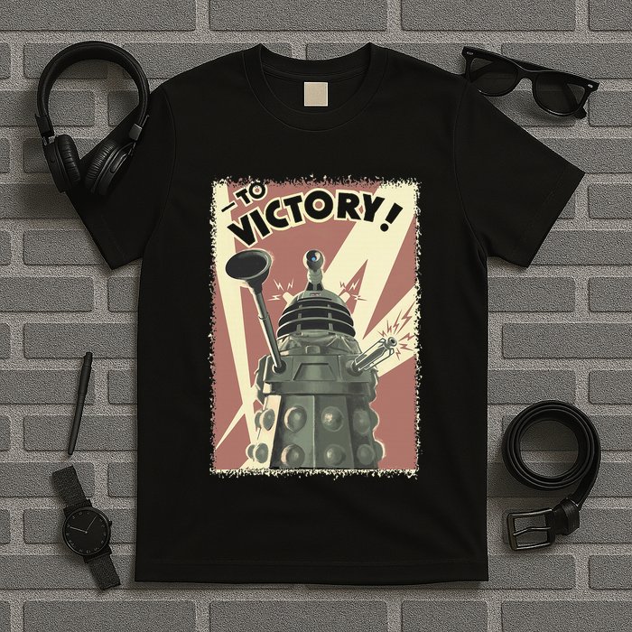 Propoganda Dalek Scifi Fan 60th Anniversary T-Shirt
