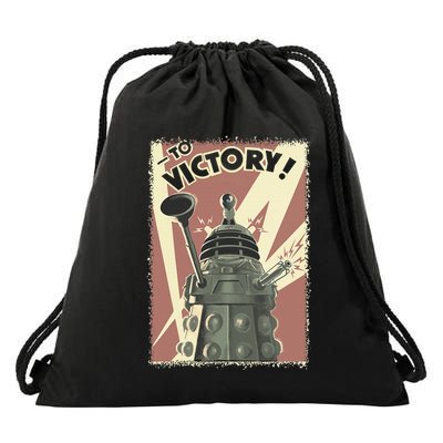 Propoganda Dalek Scifi Fan 60th Anniversary Drawstring Bag