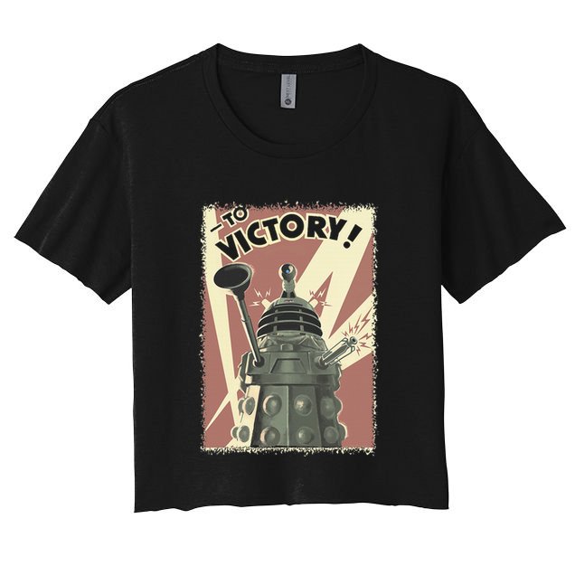 Propoganda Dalek Scifi Fan 60th Anniversary Crop Top