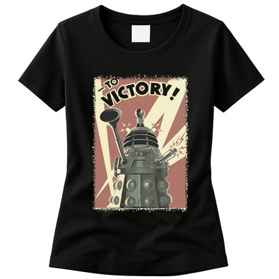 Propoganda Dalek Scifi Fan 60th Anniversary Womens T-Shirt