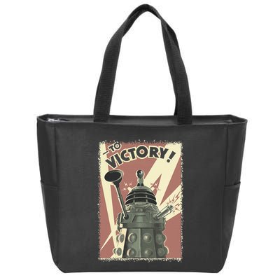 Propoganda Dalek Scifi Fan 60th Anniversary Zip Tote Bag