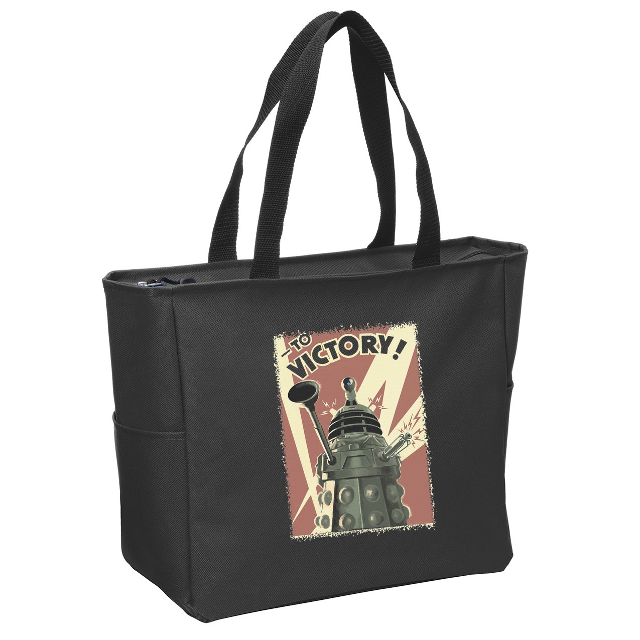 Propoganda Dalek Scifi Fan 60th Anniversary Zip Tote Bag