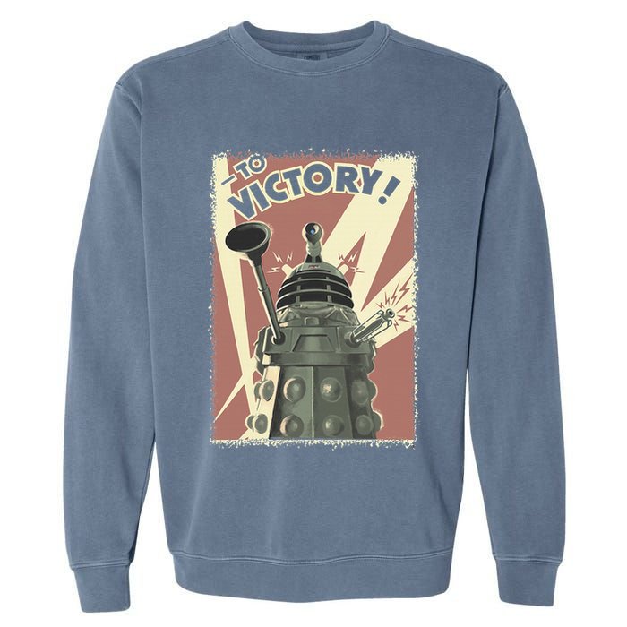 Propoganda Dalek Scifi Fan 60th Anniversary Garment-Dyed Sweatshirt