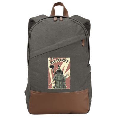 Propoganda Dalek Scifi Fan 60th Anniversary Cotton Canvas Backpack