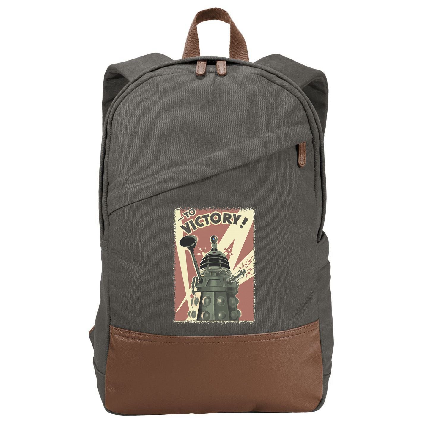 Propoganda Dalek Scifi Fan 60th Anniversary Cotton Canvas Backpack