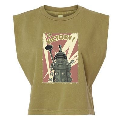 Propoganda Dalek Scifi Fan 60th Anniversary Garment-Dyed Women's Muscle Tee