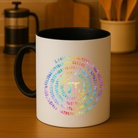 Pi Day Spiral Pi Math Design For Pi Day 3.14 Mathematical Coffee Mug