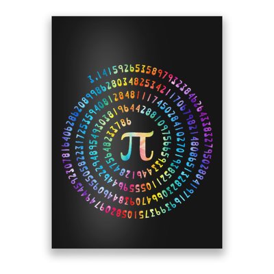 Pi Day Spiral Pi Math Design For Pi Day 3.14 Mathematical Poster