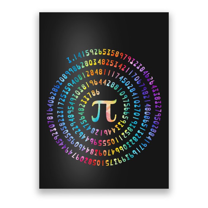 Pi Day Spiral Pi Math Design For Pi Day 3.14 Mathematical Poster
