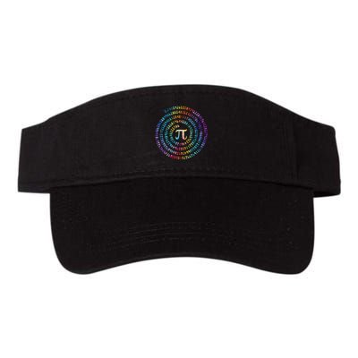 Pi Day Spiral Pi Math Design For Pi Day 3.14 Mathematical Valucap Bio-Washed Visor