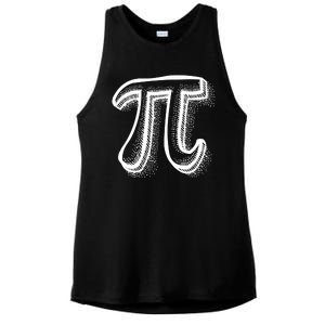 Pi Day Symbol Ladies PosiCharge Tri-Blend Wicking Tank