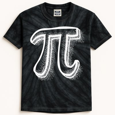 Pi Day Symbol Kids Tie-Dye T-Shirt