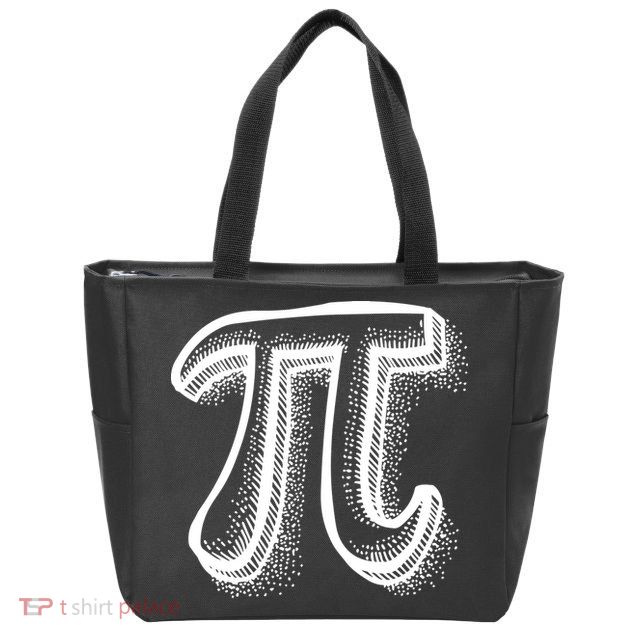 Pi Day Symbol Zip Tote Bag