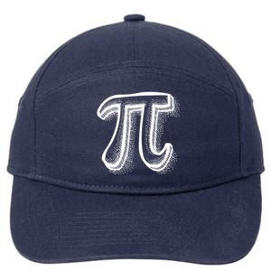 Pi Day Symbol 7-Panel Snapback Hat