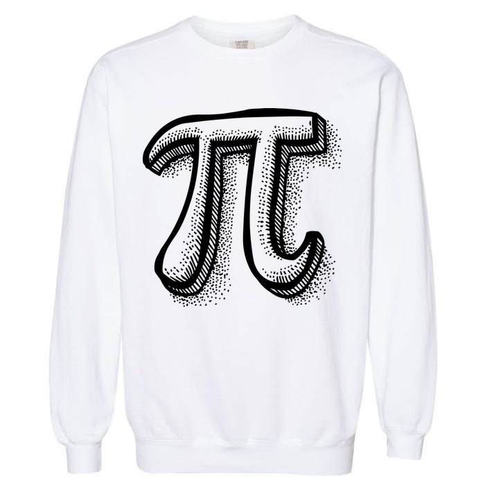 Pi Day Symbol Garment-Dyed Sweatshirt