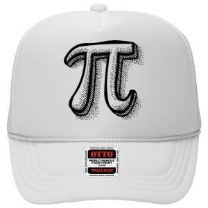 Pi Day Symbol High Crown Mesh Back Trucker Hat