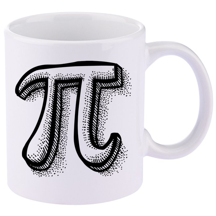 Pi Day Symbol 11oz C Handle Ceramic Mug