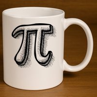 Pi Day Symbol 11oz C Handle Ceramic Mug