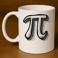 Pi Day Symbol 11oz C Handle Ceramic Mug