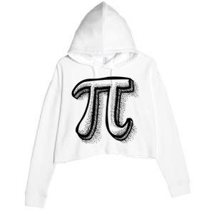 Pi Day Symbol Crop Fleece Hoodie