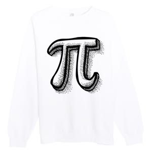 Pi Day Symbol Premium Crewneck Sweatshirt