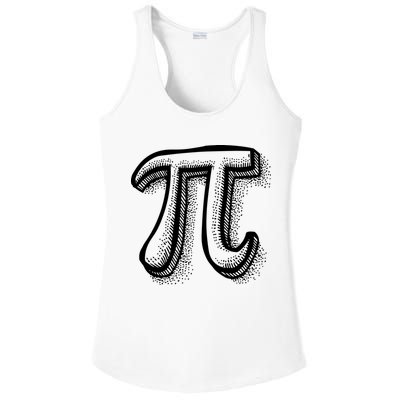 Pi Day Symbol Ladies PosiCharge Competitor Racerback Tank