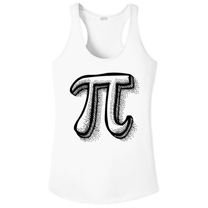 Pi Day Symbol Ladies PosiCharge Competitor Racerback Tank