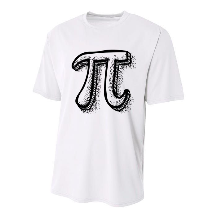Pi Day Symbol Youth Performance Sprint T-Shirt