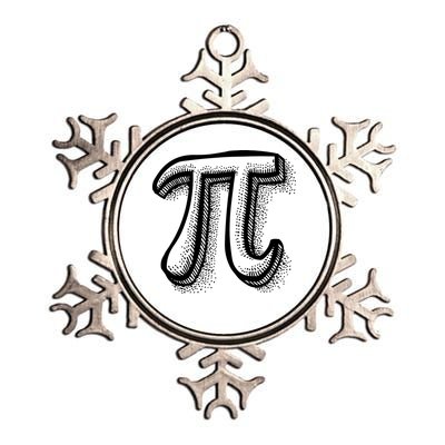 Pi Day Symbol Metallic Star Ornament