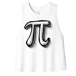 Pi Day Symbol Women's Racerback Cropped Tank