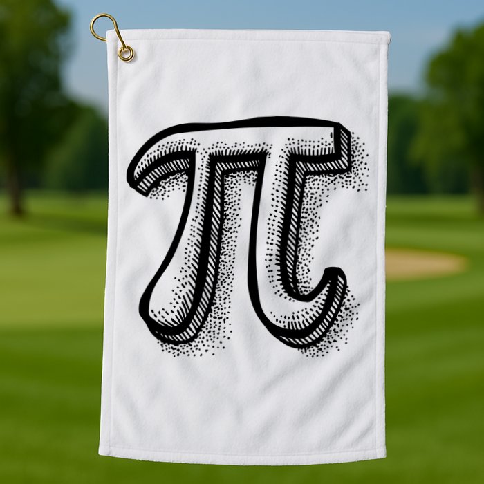 Pi Day Symbol Golf Towel