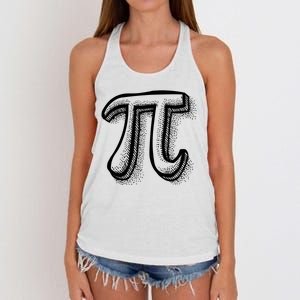 Pi Day Symbol Women's Knotted Racerback Tank