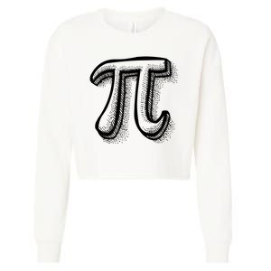 Pi Day Symbol Cropped Pullover Crew