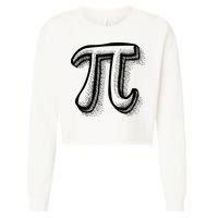 Pi Day Symbol Cropped Pullover Crew