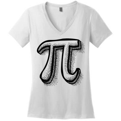 Pi Day Symbol Women's V-Neck T-Shirt