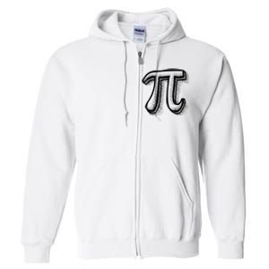 Pi Day Symbol Full Zip Hoodie