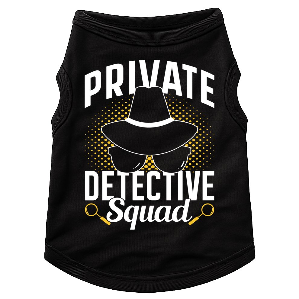 Private Detective Squad Spy Investigator Investigation Funny Gift Doggie Tank