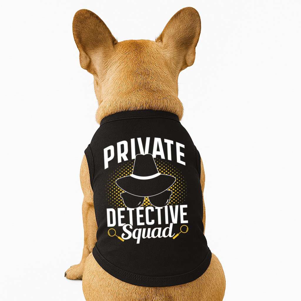 Private Detective Squad Spy Investigator Investigation Funny Gift Doggie Tank