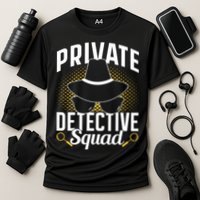 Private Detective Squad Spy Investigator Investigation Funny Gift Cooling Performance Crew T-Shirt