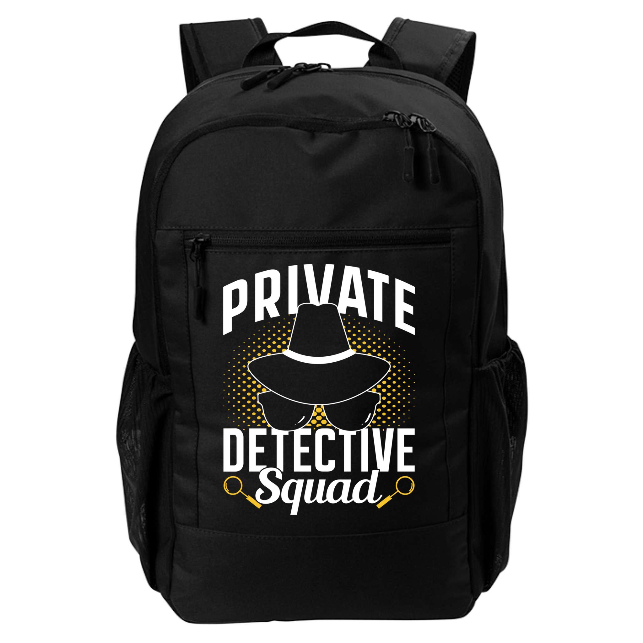 Private Detective Squad Spy Investigator Investigation Funny Gift Backpack