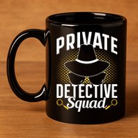 Private Detective Squad Spy Investigator Investigation Funny Gift 11oz C Handle Ceramic Mug