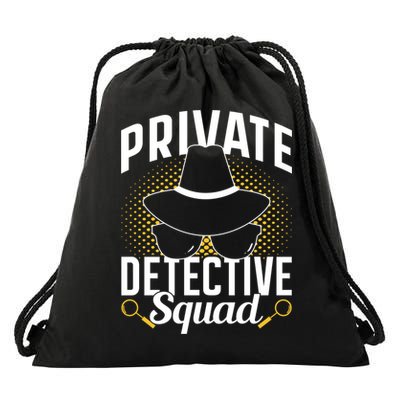 Private Detective Squad Spy Investigator Investigation Funny Gift Drawstring Bag