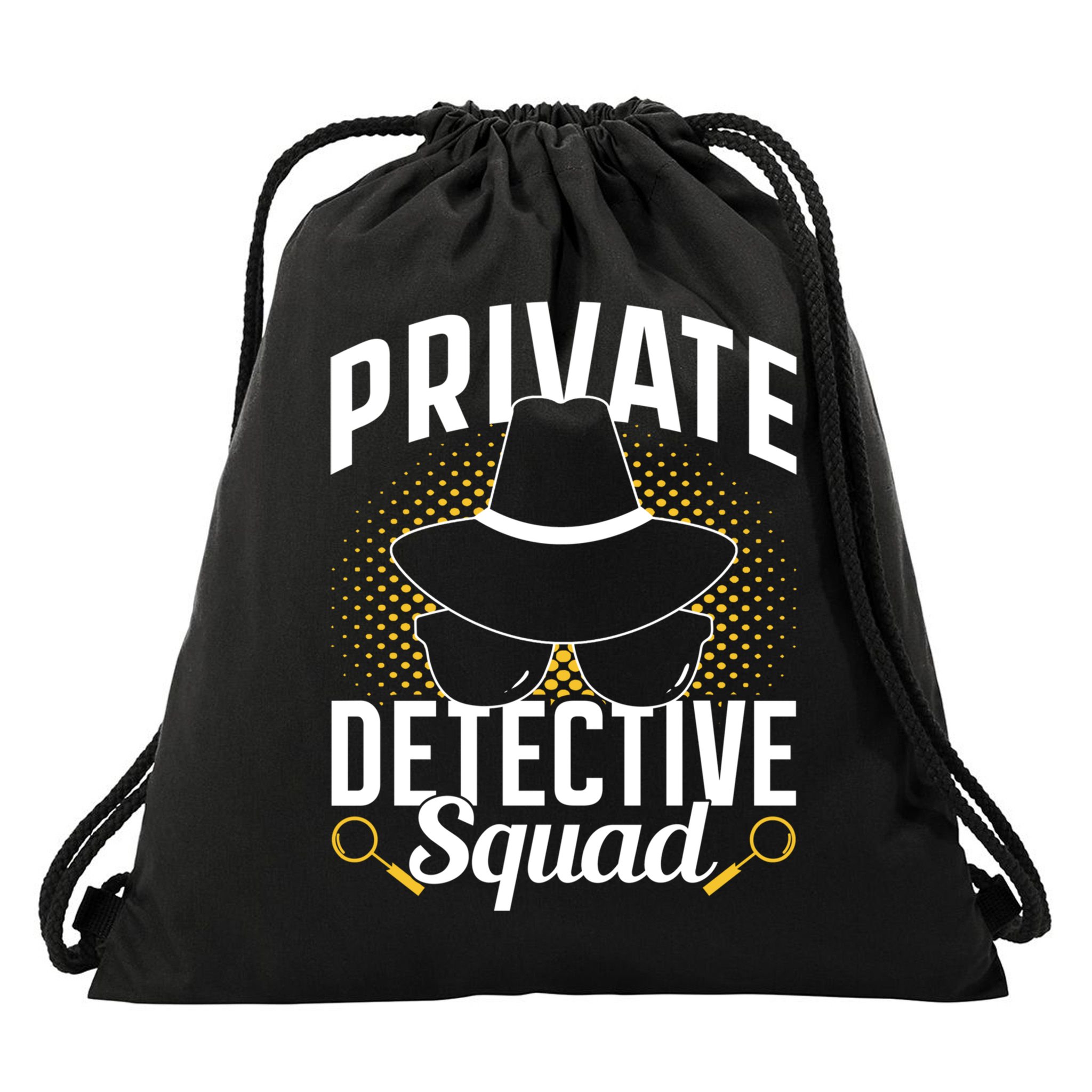 Private Detective Squad Spy Investigator Investigation Funny Gift Drawstring Bag