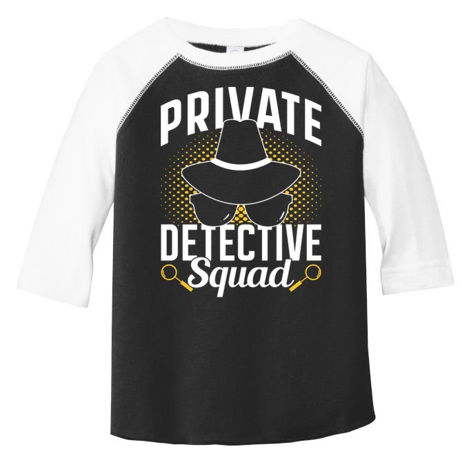 Private Detective Squad Spy Investigator Investigation Funny Gift Toddler Fine Jersey T-Shirt