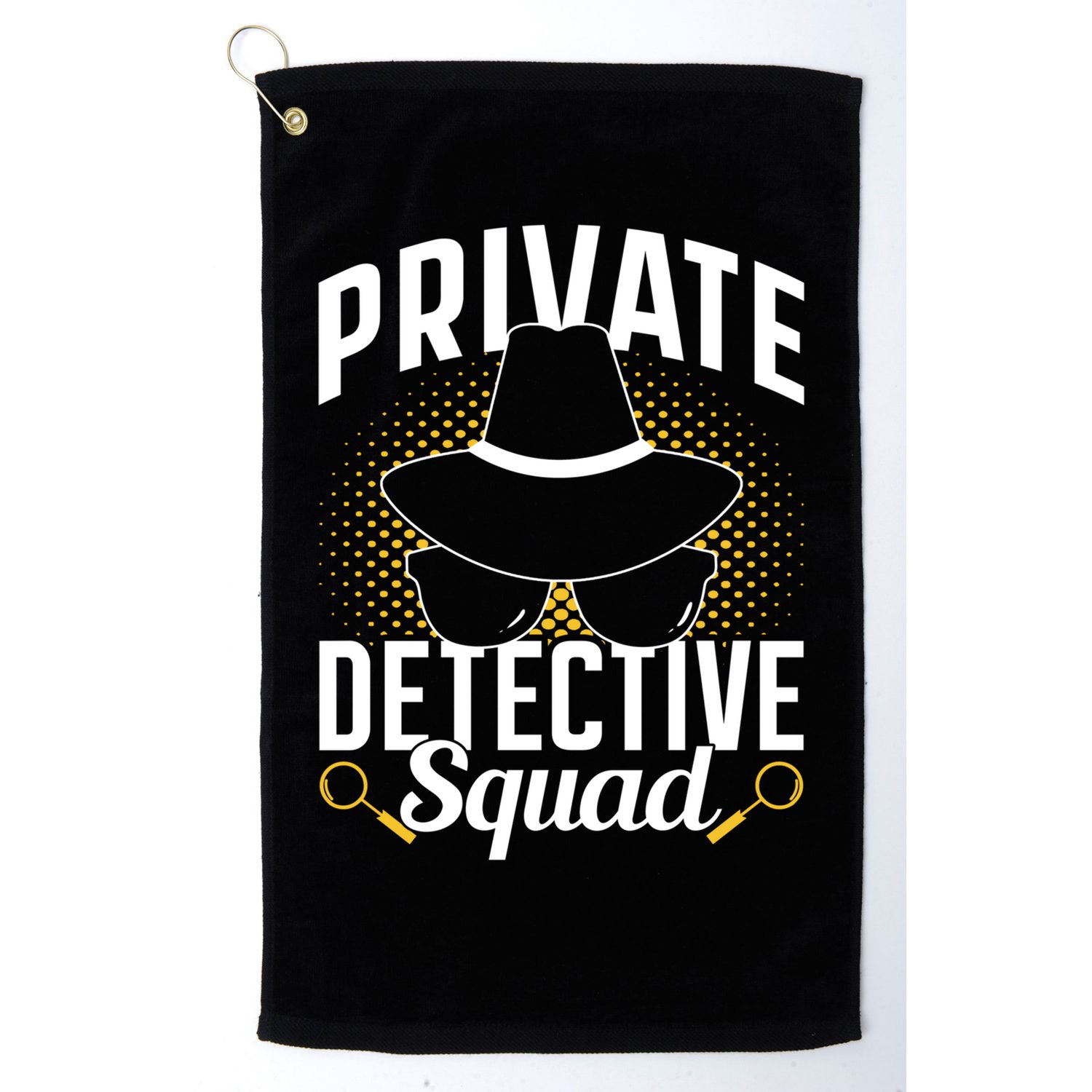 Private Detective Squad Spy Investigator Investigation Funny Gift Golf Towel
