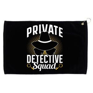 Private Detective Squad Spy Investigator Investigation Funny Gift Grommeted Golf Towel