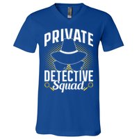 Private Detective Squad Spy Investigator Investigation Funny Gift V-Neck T-Shirt