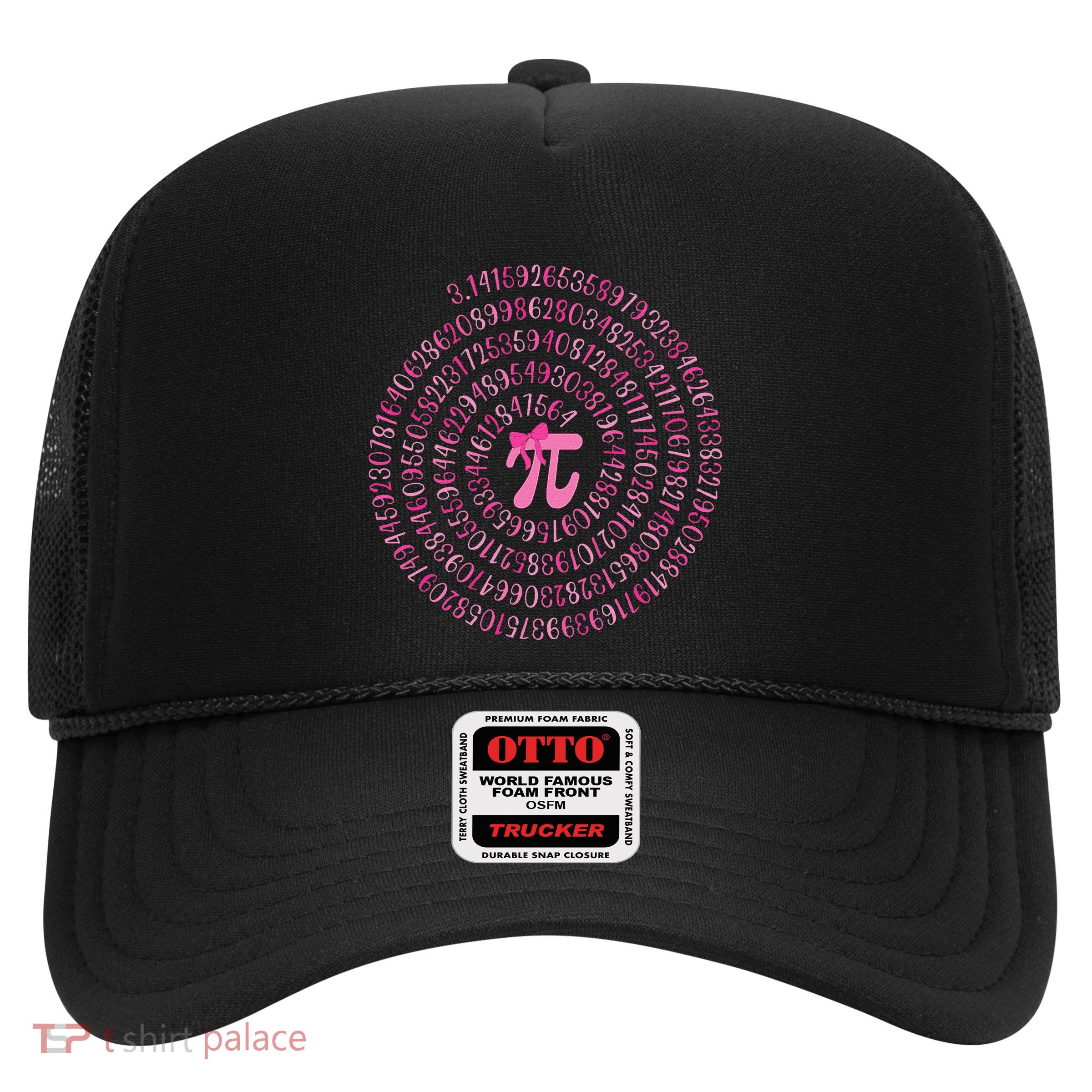 Pi Day Spiral 3.14 Pi Number Symbol Math Teacher Women .Png Trucker Hat