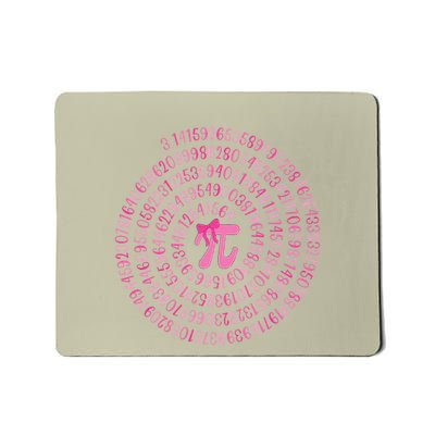 Pi Day Spiral 3.14 Pi Number Symbol Math Teacher Women .Png Mousepad